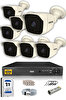 IDS 7 Kameralı 5MP Sony Lensli 1080P FullHD Cepten İzle 1 TB Dış Güvenlik Kamerası Sistemi DS-2025HD-SET7-1TB