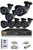 IDS 7 Kameralı 5MP Sony Lensli 1080P FullHD Cepten İzle 1 TB Dış Güvenlik Kamerası Sistemi DS-2015HD-SET7-1TB-BLACK