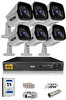 IDS 6 Kameralı 5MP Sony Lensli 1080P Full HD Cepten İzle 1 TB Dış Güvenlik Kamerası Sistemi DS-2027HD-SET6-1TB