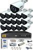 IDS 16 Kameralı 5 MP Lensli 1080p Gece Görüşlü Su Geçirmez Cepten İzle FHD Kamera Seti DS-2020HD-SET16
