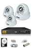 IDS Cepten İzle 250 İç 3 Kameralı 5mp Sony Lensli 1080p Fullhd Güvenlik Kamerası Sistemi - D-2028HD-SET3-250-X