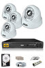 IDS 250 İç Cepten İzle  4 Kameralı 5mp Sony Lensli 1080p Fullhd Güvenlik Kamerası Sistemi - D-2028HD-SET4-250-X