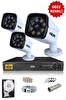 IDS 3 Kameralı 5 MP Sony Lensli 1080p Full HD Su Geçirmez Cepten İzle Gece Renkli Full Kamera Seti DS-2034HD-WL-SET3-250-X