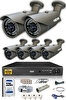 IDS 6 Kameralı 5MP Lensli 1080p FHD Gece Görüşlü Su Geçirmez Cepten İzle Kamera Seti DS-2073HD-SET6