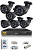 IDS 6 Kameralı Cepten İzle 5mp Sony Lensli Full HD Gece Görüşlü Güvenlik Kamerası Sistemi DS-2015HD-SET6-320-BLACK
