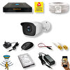 Qromax 1 Kameralı Set - 5MP Hareket Algılayan 36IR Led Gece Görüşlü Güvenlik Kamerası Seti 536-9004-1