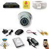 Qromax 1 Kamera Hareket Algılayan GeceGörüşlü 36IR LED 5MP SonyLensli 1080P FHD Dome İçMekan Güvenlik Kamerası Seti D136B-9004-01