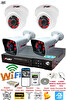 Fury 4 Kameralı 5 MP 3.6MM Lens 2mp Görüntü 6 Atom Led Gece Görüşlü FHD Güvenlik Kamerası 251412 320 GB