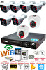 Fury 2 İç 6 Dış Kameralı 5mp Lens 2mp Görüntü Gece Görüşlü FHD Güvenlik Kamerası 14125525 320 GB
