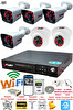 Fury 2 İç 4 Dış Kameralı 5mp Lens 2mp Görüntü Gece Görüşlü FHD Güvenlik Kamerası 14125525 500 GB