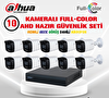 Dahua 10 Kameralı 40 Metre Renkli Gece Görüşlü Fullhd Dahili Mikrofonlu Kamera Seti