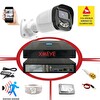 Bises 1 Kameralı Hareket Algılayan 5 MP Lens 4 Warm Led Gece Renkli Gösteren Güvenlik Kamerası Seti BS 2304W