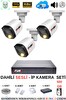 Fury 3 Kameralı Sesli 4mp Gece Renkli Su Geçirmez IP Güvenlik Kamera Seti IP5515S 500GB