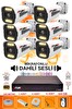 Fury 6 Kameralı Sesli 6 Warm Led Gece Renkli Görüş Su Geçirmez Güvenlik Kamerası Seti 320GB