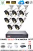 Fury 8 Kameralı Sesli 4mp Gece Renkli Su Geçirmez IP Güvenlik Kamera Seti IP5515S 250GB