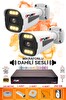 Fury 2 Kameralı Sesli 6 Warm Led Gece Renkli Görüş Su Geçirmez Güvenlik Kamerası Seti 250GB