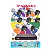 Fury 5515S 8'li IP Güvenlik Kamera Seti Sesli 4 MP Gece Renkli Su Geçirmez 250 GB