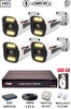 Fury 4 Kameralı Sesli 4mp Gece Renkli Su Geçirmez IP Güvenlik Kamerası Seti 1506s 500GB