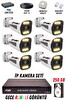 Fury 6 Kameralı 4 MP Gece Renkli Su Geçirmez IP Güvenlik Kamerası Seti 1506 250GB