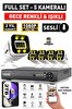 IDS Sesli 5 Kameralı Full HD Gece Renkli ve Işıklı Güvenlik Kamerası - Kamera Seti 2 TB Disk