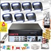 Bises 7'li Araç İnsan Yüz Tanımalı Hareket Algılayan 5 MP Lens 12 Warm Led Gece Renkli Kamera Seti 3312W