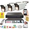 Bises 3'lü Araç İnsan Yüz Tanımalı Hareket Algılayan 5 MP Lens 15 Warm Led Gece Renkli Kamera Seti 5915W