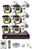 Fury 6'lı Sesli 15 Warm Led Gece Renkli Görüş Su Geçirmez Güvenlik Kamerası Seti 320 GB