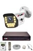 Fury 1'li Sesli 15 Warm Led Gece Renkli Görüş Su Geçirmez Güvenlik Kamerası Seti 250 GB
