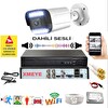 Bises 1'li Sesli Araç İnsan Yüz ve Hareket Algılayan 5 MP Lens 12 Warm Led Gece Renkli Kamera Seti 312WS