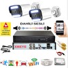 Bises 2'li Sesli Araç İnsan Yüz ve Hareket Algılayan 5 MP Lens 12 Warm Led Gece Renkli Kamera Seti 312WS
