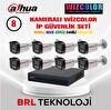 Dahua 8 Kameralı 4 MP Wiz Color Dahili Mikrofonlu İp Güvenlik Kamera Seti