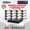Dahua 16 Kameralı 4 MP WizColor Dahili Mikrofonlu İp Güvenlik Kamera Seti