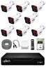 Uptech 8 Kameralı Güvenlik Kamera Seti 2MP 1080P Full HD 6 Atom LED Gece Görüşlü 1 TB HDD 5525