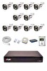 Fury IP 10 Kameralı 1080P Sesli 6 Warm LED Renkli Gece Görüşlü Güvenlik Kamera Sistemi 1TB 1606