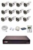 Fury IP 12 Kameralı 1080P Sesli 6 Warm LED Renkli Gece Görüşlü Güvenlik Kamera Sistemi 500GB 1606