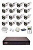 Fury IP 16 Kameralı 1080P Sesli 6 Warm LED Renkli Gece Görüşlü Güvenlik Kamera Sistemi 1TB 1606