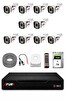Fury 10 Kameralı 1080P Sesli 6 Warm LED Renkli Gece Görüşlü Güvenlik Kamera Sistemi 1TB 1606