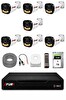 Fury 7 Kameralı Güvenlik Kamera Seti 4 Warm LED Gece Renkli Görüş 1 TB HDD