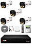 Fury 5 Kameralı Güvenlik Kamera Seti 4 Warm LED Gece Renkli Görüş 1 TB HDD