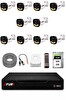 Fury 10 Kameralı Güvenlik Kamera Seti 4 Warm LED Gece Renkli Görüş 320 GB HDD