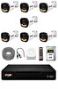 Fury 7 Kameralı Güvenlik Kamera Seti 4 Warm LED Gece Renkli Görüş 250 GB HDD