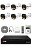 Fury 6 Kameralı Güvenlik Kamera Seti 4 Warm LED Gece Renkli Görüş 500 GB HDD