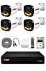 Fury 4 Kameralı Güvenlik Kamera Seti 4 Warm LED Gece Renkli Görüş 1 TB HDD