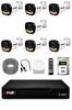 Fury 7 Kameralı Güvenlik Kamera Seti 4 Warm LED Gece Renkli Görüş 320 GB HDD