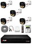 Fury 5 Kameralı Güvenlik Kamera Seti 4 Warm LED Gece Renkli Görüş 250 GB HDD