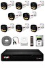 Fury 8 Kameralı Güvenlik Kamera Seti 4 Warm LED Gece Renkli Görüş 250 GB HDD