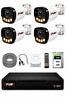 Fury 4 Kameralı Güvenlik Kamera Seti 4 Warm LED Gece Renkli Görüş 500 GB HDD