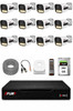 Fury 12 Kameralı Güvenlik Kamera Seti 4 Warm LED Gece Renkli Görüş 250 GB HDD 5500