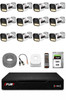 Fury 12 Kameralı Güvenlik Kamera Seti Sesli 4 Warm LED Gece Renkli Görüş 500 GB HDD 5500s