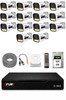 Fury 14 Kameralı Güvenlik Kamera Seti 4 Warm LED Gece Renkli Görüş 320 GB HDD 5500
